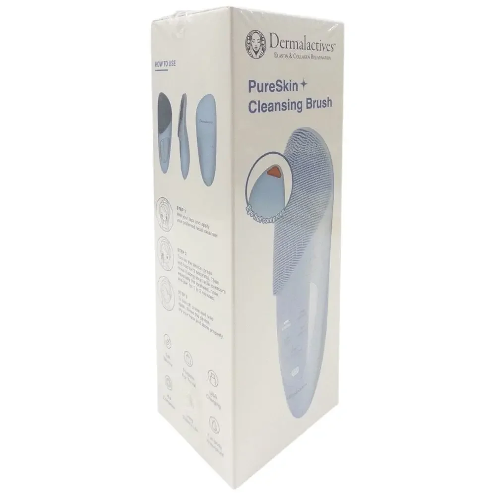 DERMALACTIVES PureSkin + Cleansing Brush Facial Tool Device - Picture 3 of 3